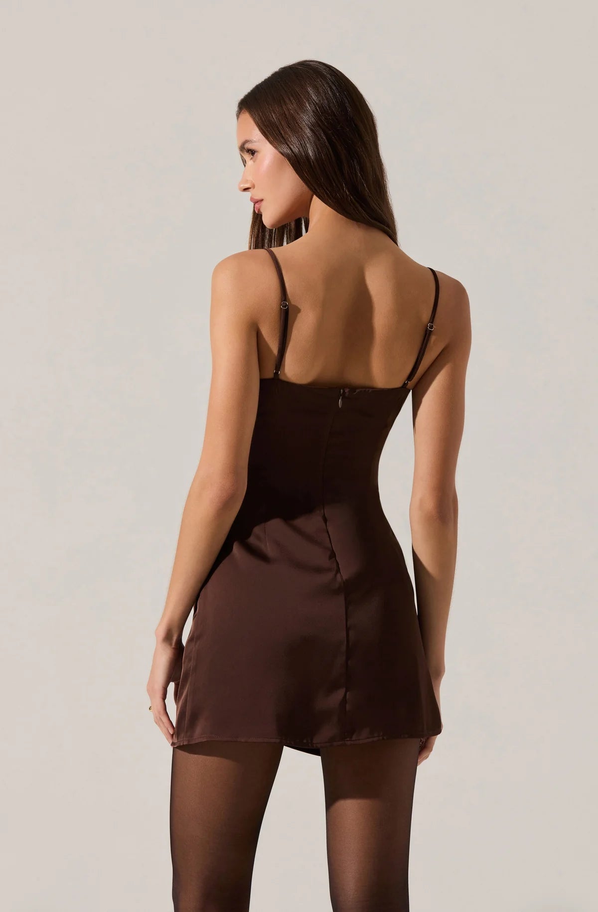 JENNESS DRESS BROWN