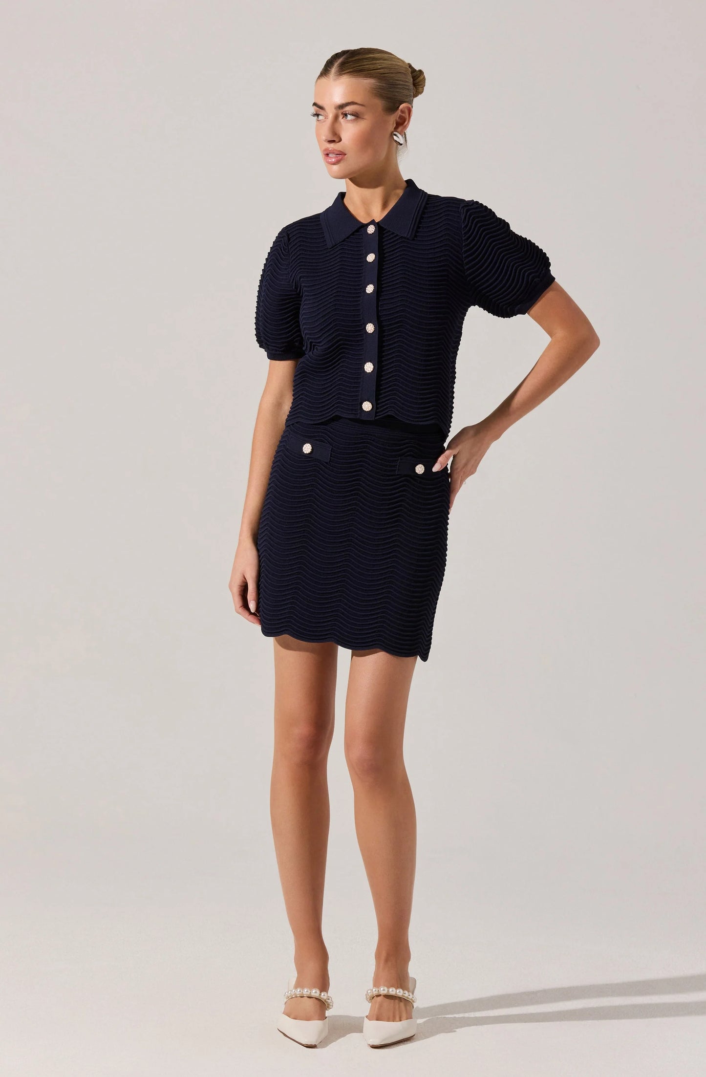 PERRINE CARDIGAN - NAVY