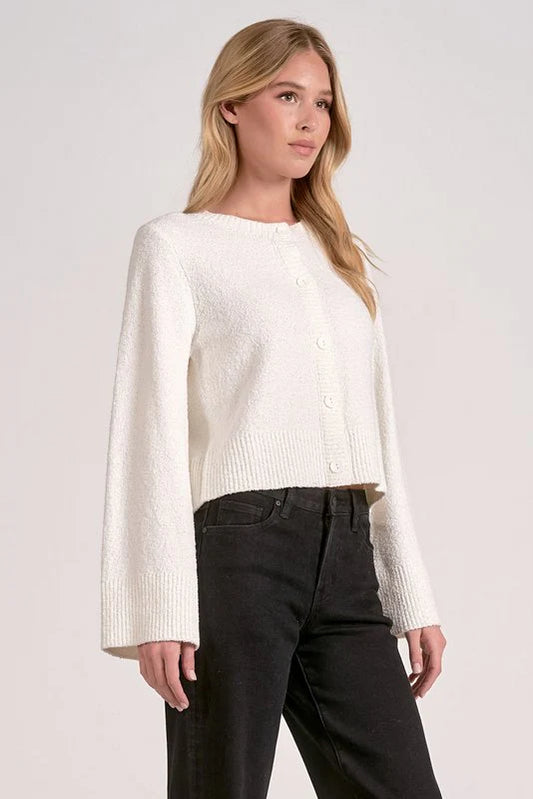 CELINE CREAM SWEATER CARDIGN