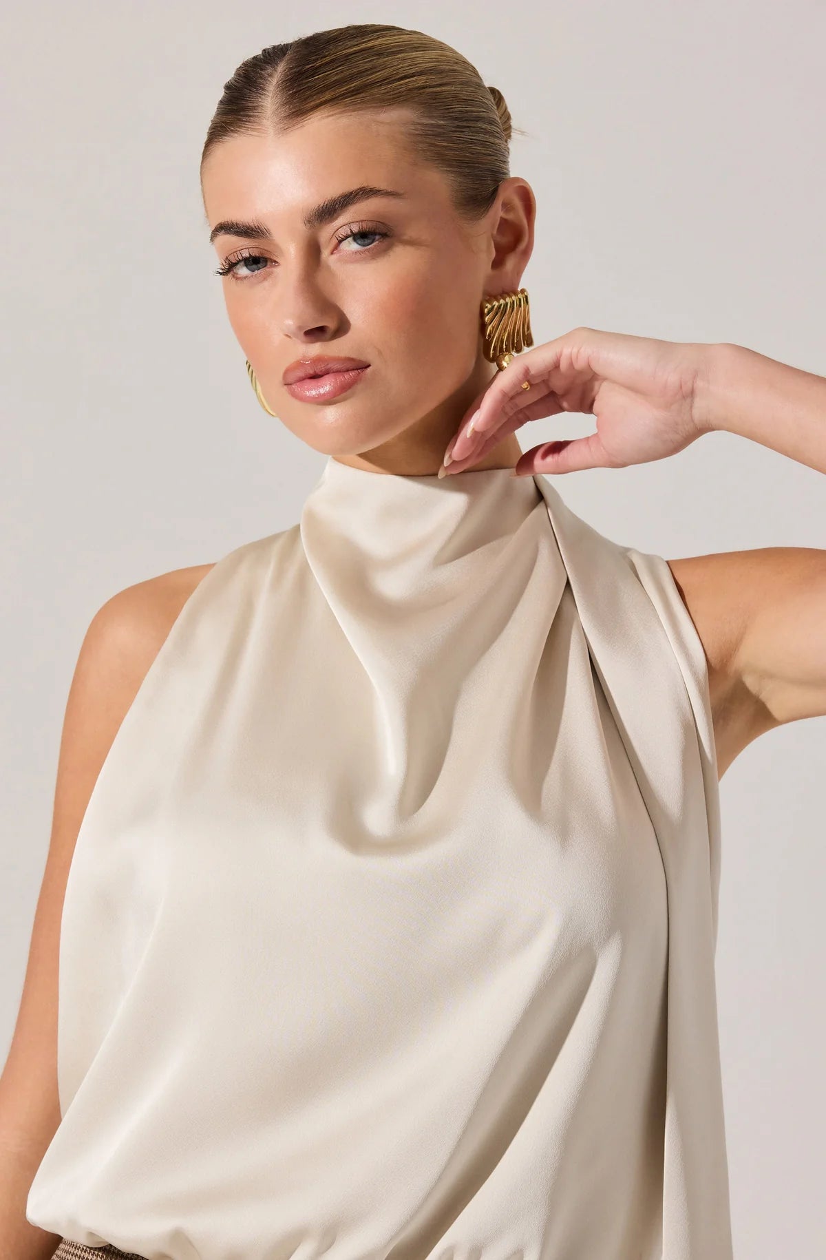 JOLEISA TOP - CHAMPAGNE