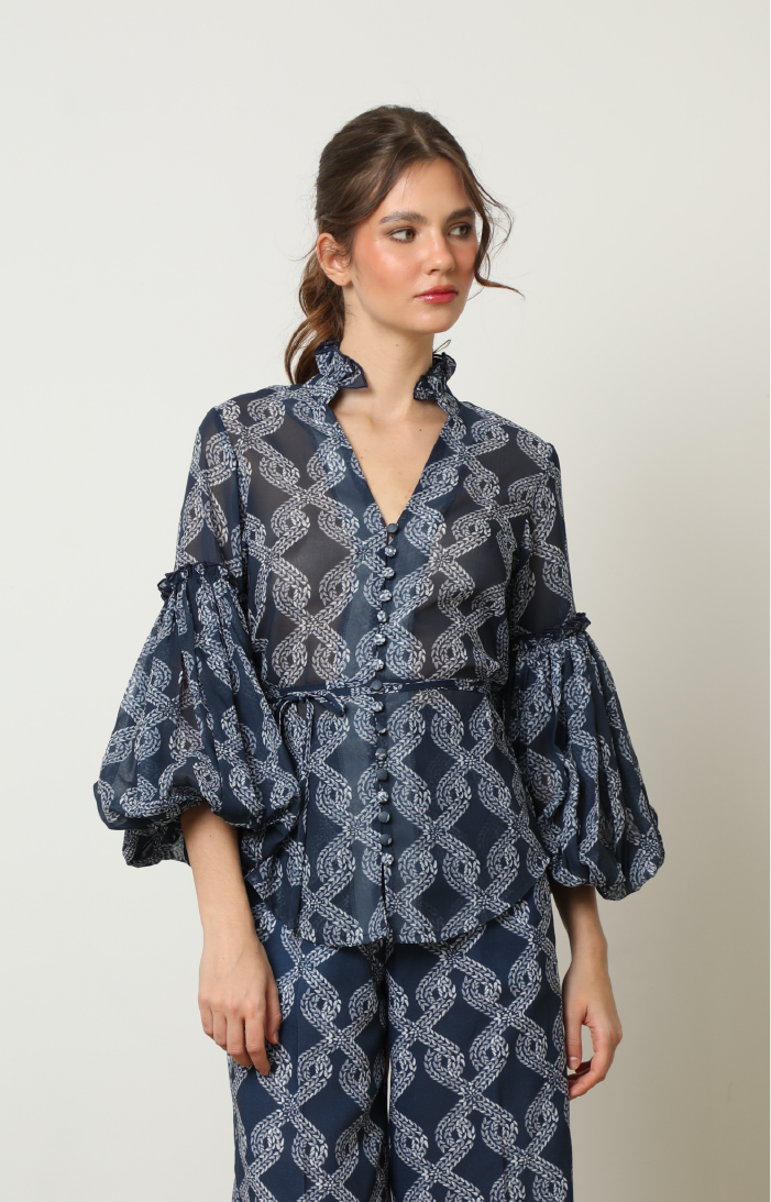 AGATHA NAVY BLOUSE