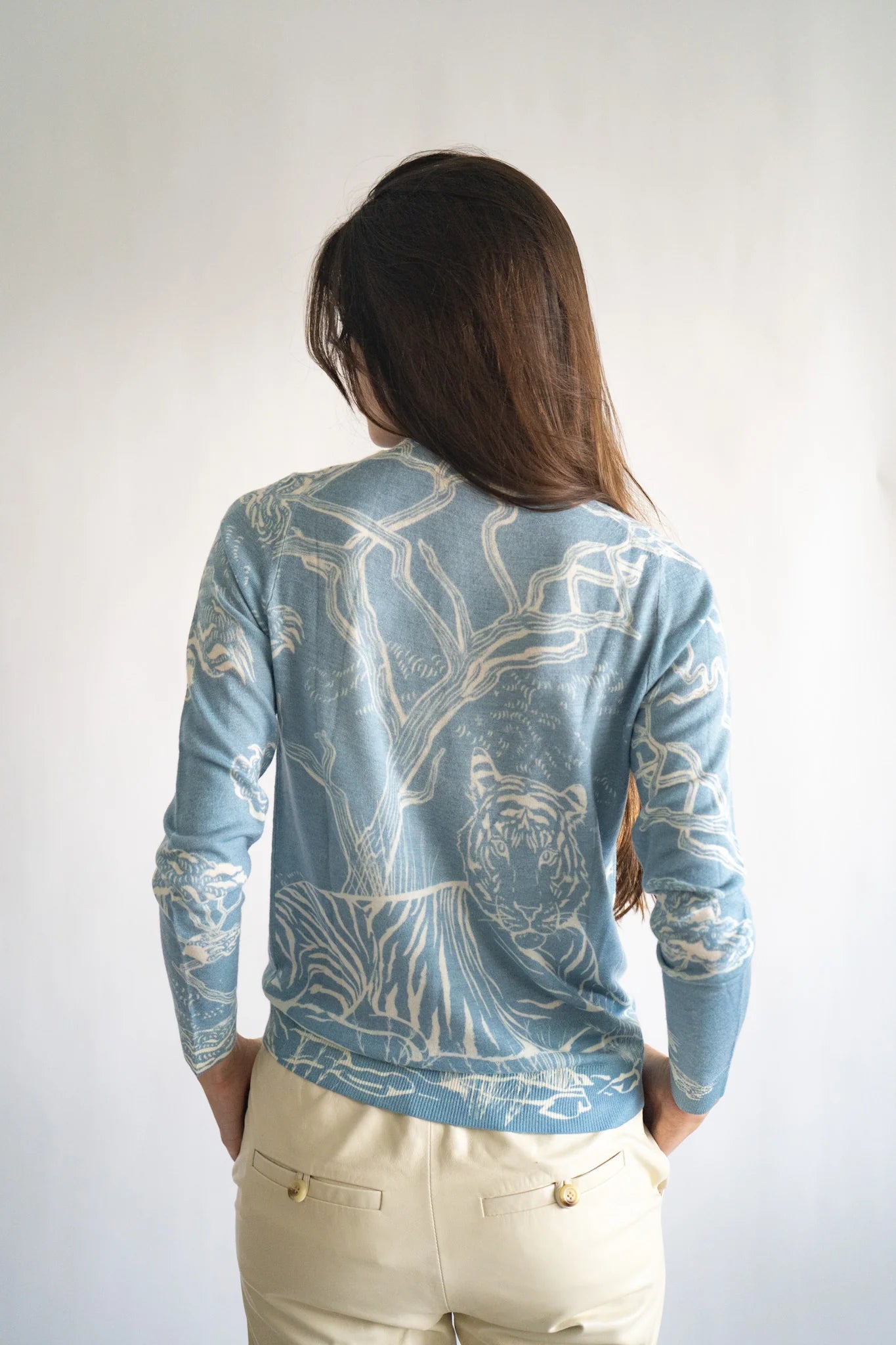 SWEATER CASHMERE SAFARI LIGHT BLUE