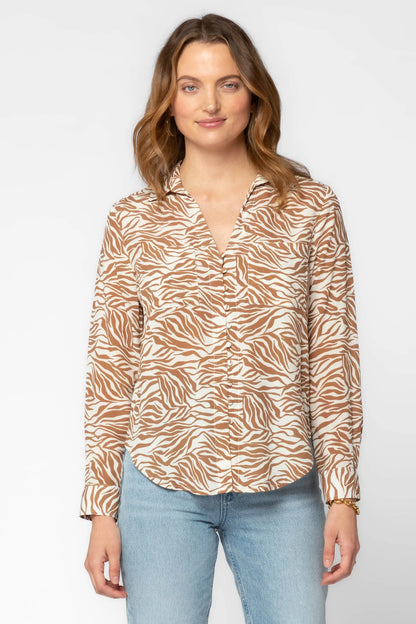 ELENI ZEBRA SHIRT