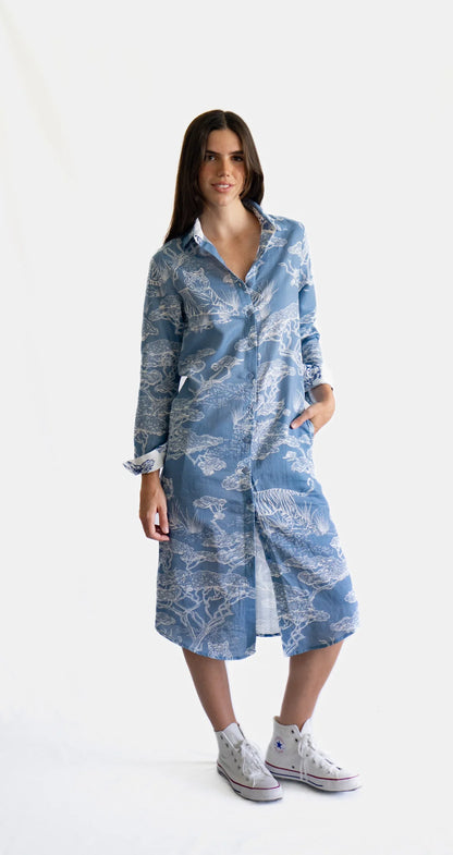 TUNIC SAFARI LIGHT BLUE