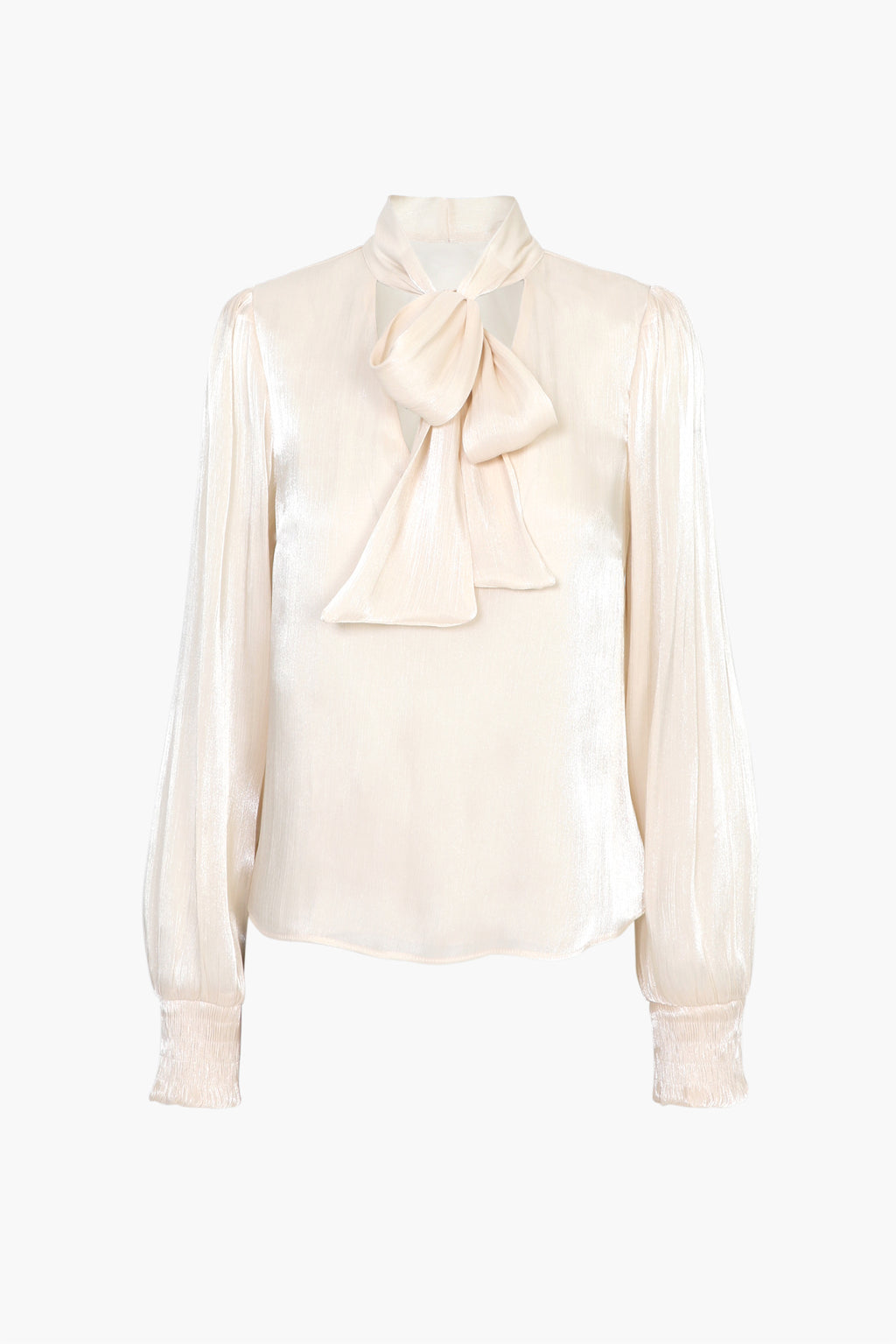 JISENIA TIE NECK BLOUSE IVORY