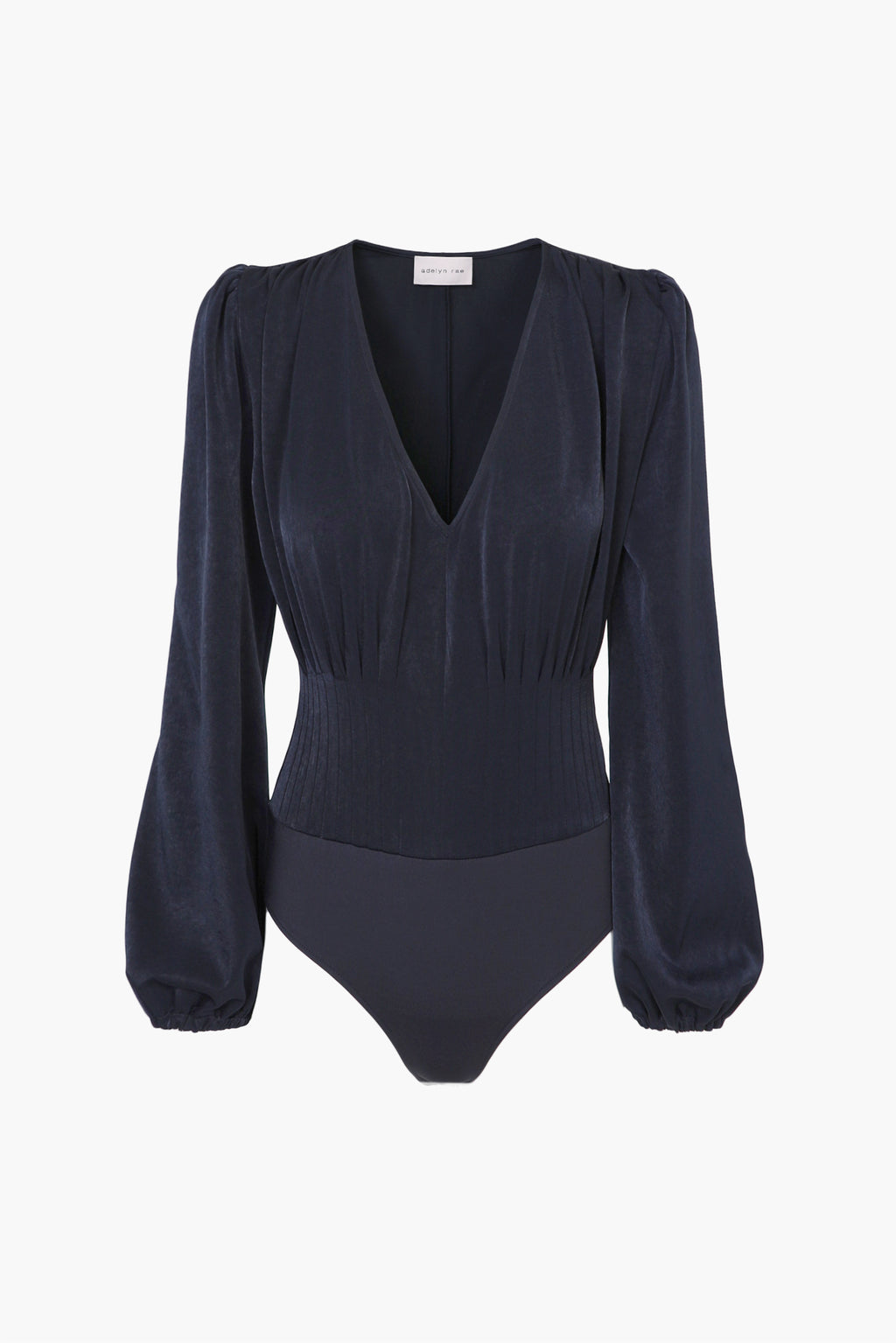 JOHANNA PINTUCKED BODYSUIT NAVY