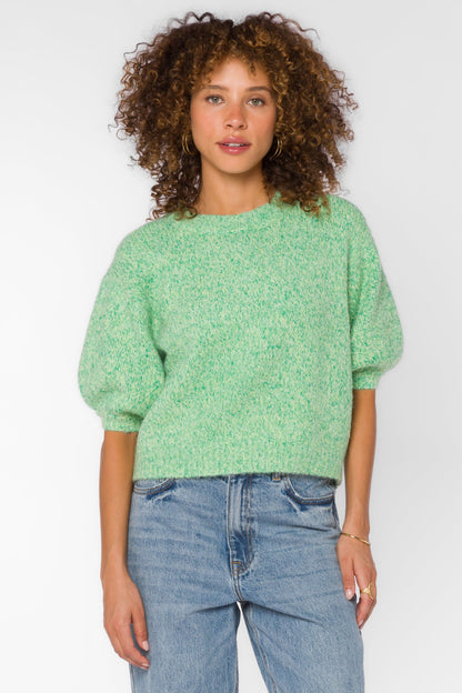 FENDY MARBLED GREEN SWEATER