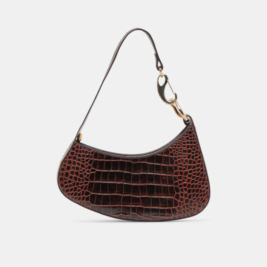 SKYLAR STRUCTURED SHOULDER BAG CHOCOLATE