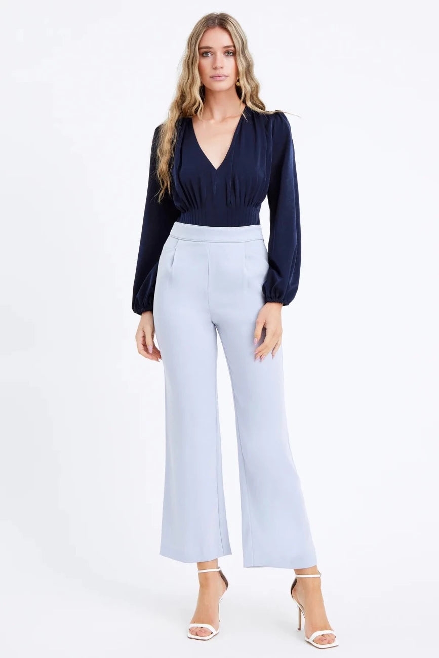 ICE BLUE JOYCI WIDE LEG TROUSERS