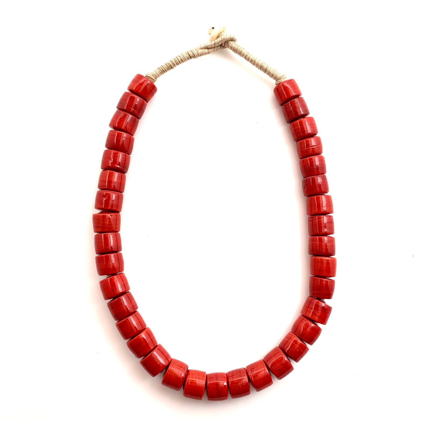 SEA GLASS NECKLACE RED