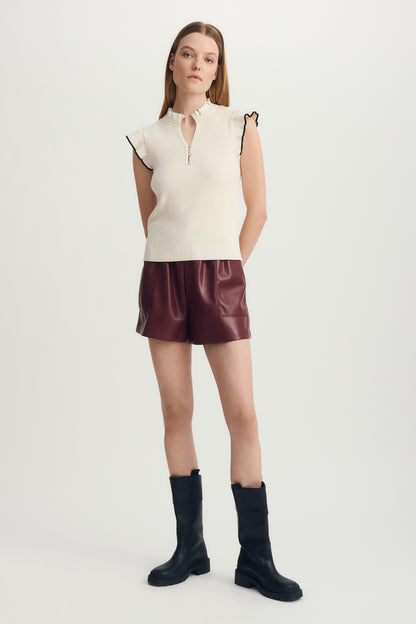 IVEY SWEATER CREAM/NAVY