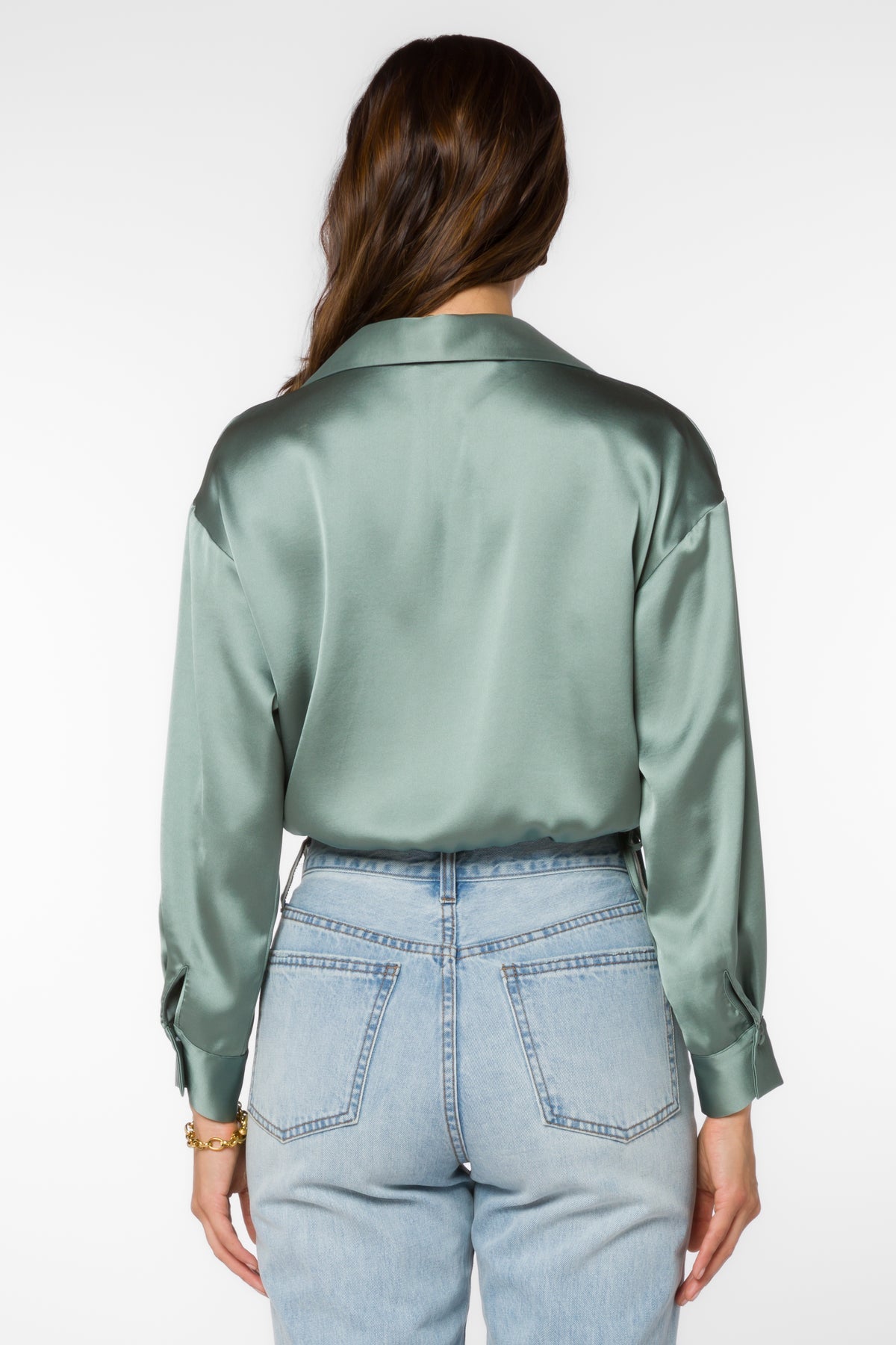 BASIL JADEN SATIN CROP