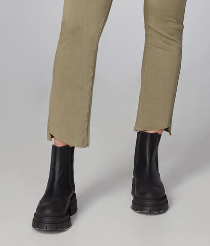 KATE HIGH RISE SLIM JEANS - DARK KHAKI