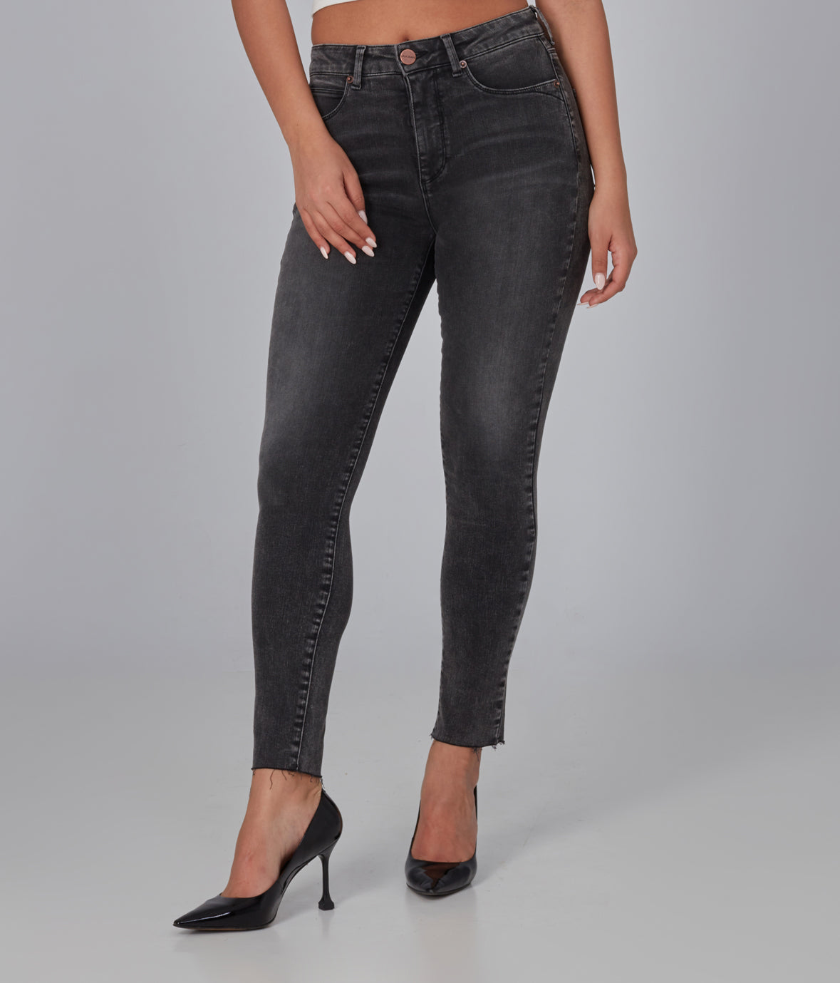 ALEXA HIGH RISE SKINNY JEANS SMOKEY GREY