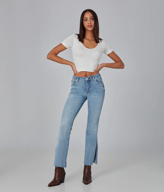 BILLIE HIGH RISE BOOTCUT JEANS - DUSTY SKY