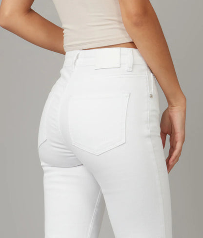 DENVER HIGH RISE STRAIGHT JEAN WHITE 28" INSEAM