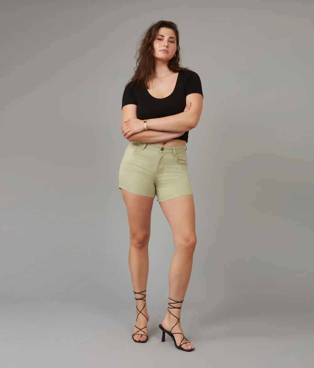 LIANA SAGE HIGH RISE SHORTS 4.5" INSEAM