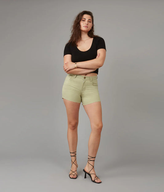 LIANA SAGE HIGH RISE SHORTS 4.5" INSEAM