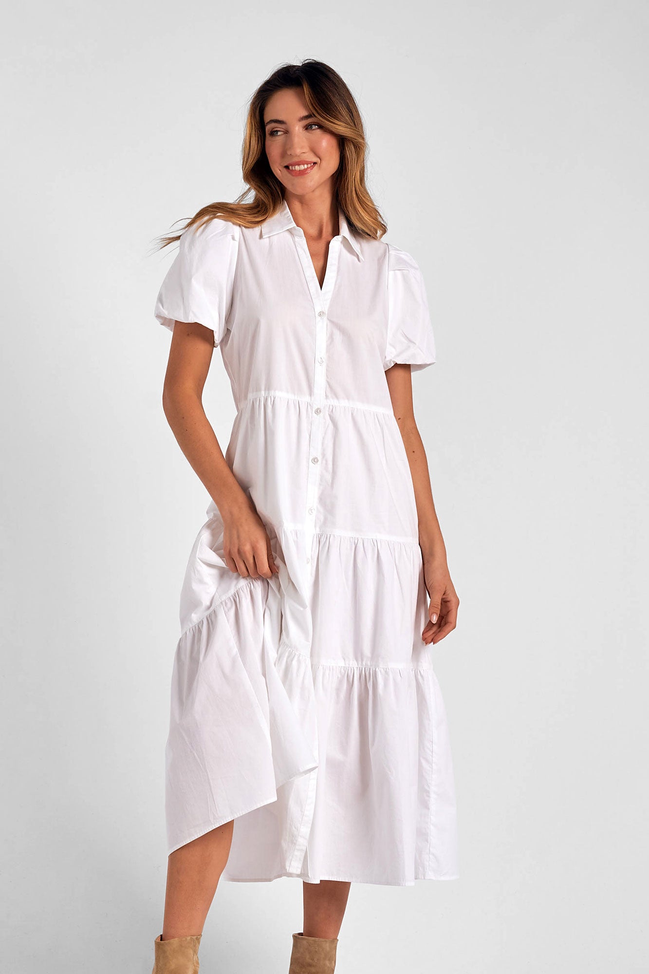 Bee midi clearance shirt dress