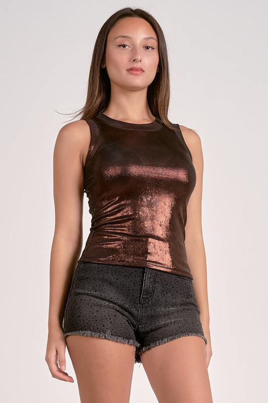 TANK TOP GLITTER CHOCOLATE